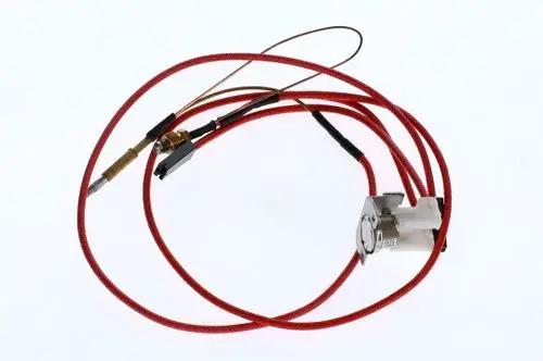 Bosch Abgassicherheitseinrichtung mit mehreren Kabeln und Verbindungen, einschließlich eines Sensors und einer Montageeinheit, zur Gewährleistung der Abgasüberwachung.